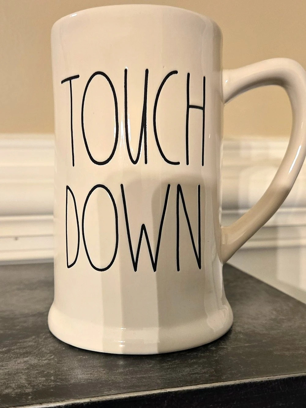 Rae Dunn Touchdown Mug White